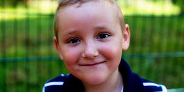 happy young boy growing up in a calm home