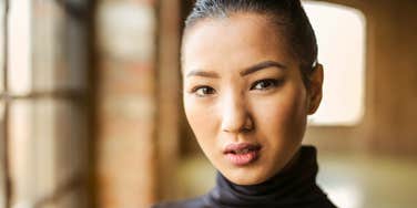 mental and emotional realist woman looking confused