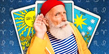 man listening zodiac signs tarot horoscope message October 10 2026