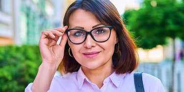 gen X woman interested and admiring 