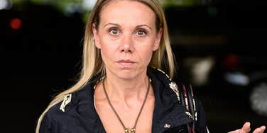 woman who looks annoyed an angry 