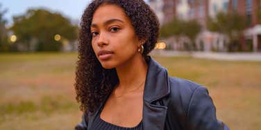 young woman looking unsatisfied and drained