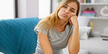 woman in her 30s concerned about her health