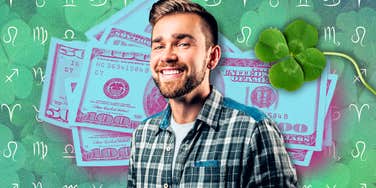 smiling man zodiac signs abundance luck