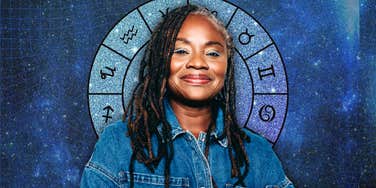woman getting zodiac signs universe