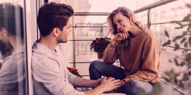 couple talking