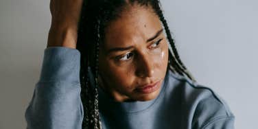 Woman depressed 