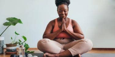 meditating woman