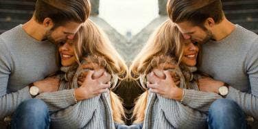 couple embracing