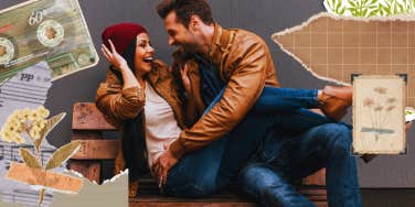 couple laughing