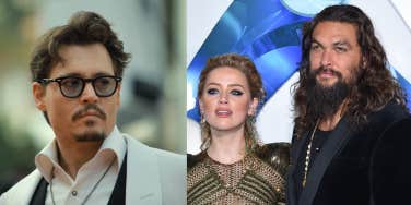 Johnny Depp, Amber Heard, and Jason Momoa