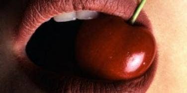 cherry mouth lips teeth