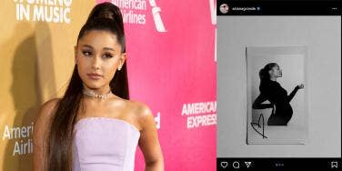 Ariana Grande pregnant in edited Instagram post