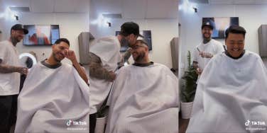 Bryan Senatore barber kisses TikTok