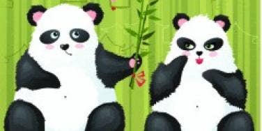 blushing pandas love