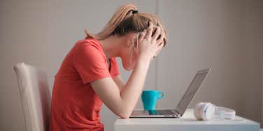 woman working