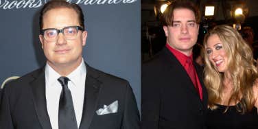 Brendan Fraser and Afton Smith