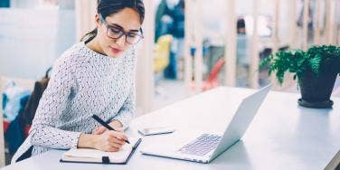 woman working