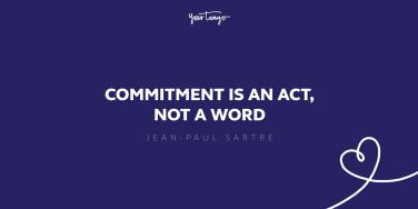 jean-paul sartre commitment quote