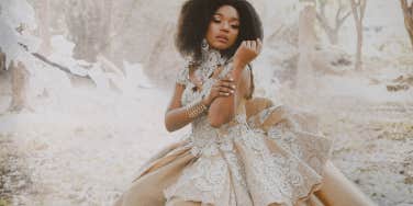 Woman channeling her greatness