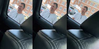 Dad dropping daughter at college