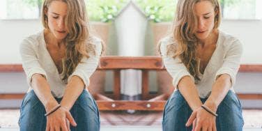 women looking downward