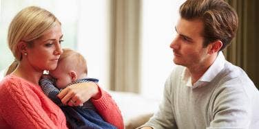 mom and dad with baby