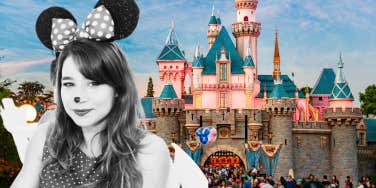 Woman at Disneyland