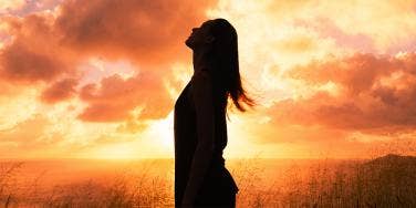 woman moving on