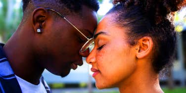 couple embracing