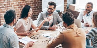 conference room of employees