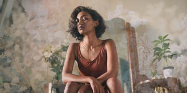 Woman in her authenticity, unapologetic behavior