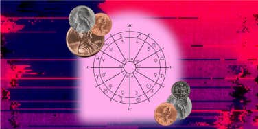astrology house wheel and coins