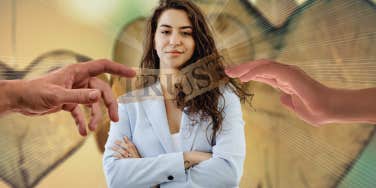 Woman with her arms crossed confident 