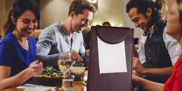 dinner party, friends, pay, money