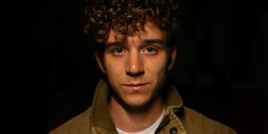 man with tears in his eyes 