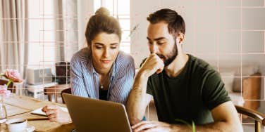 Couple post honey moon phase working together 