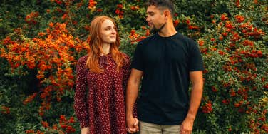 couple holding hands