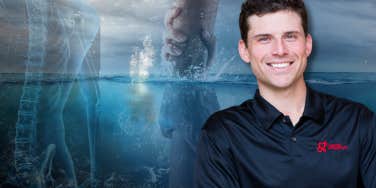 Author after spinal injury from scuba diving 