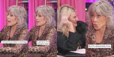 how Jane Fonda knew her marriages were over as told to Heather McMahan on her "Absolutely Not" podcast