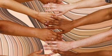 Hands of all skin tones