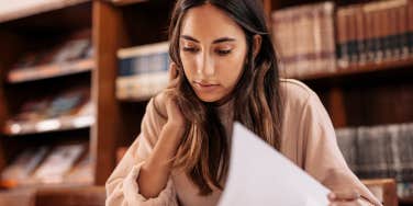 Girl studying 