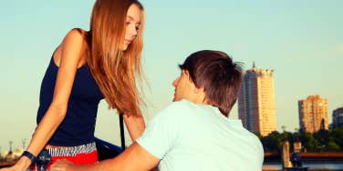 woman with man wondering if he is playing her