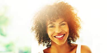 Beautiful woman smiling 
