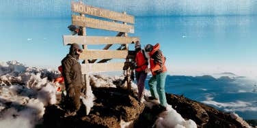 Author at the top of Mt. Kilimanjaro