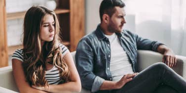 woman feels upset at boyfriend for dismissing her feelings