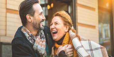 older couple laughing