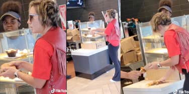 Woman at McDonald's TikTok