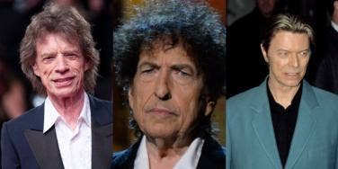 Mick Jagger Bob Dylan David Bowie