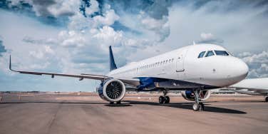 airplane on tarmac